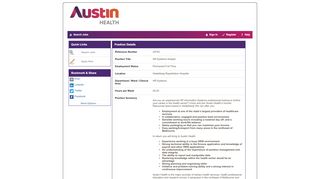 
                            4. Austin Health - Mercury eRecruit - Austin Health Staff Portal