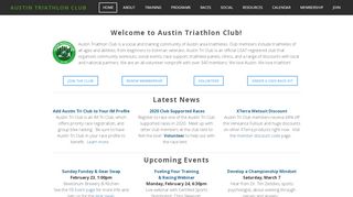 
                            8. AUSTIN TRIATHLON CLUB - Home - Tri Training Portal