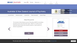 
                            5. Australian & New Zealand Journal of Psychiatry: SAGE Journals - Ranzcp Portal