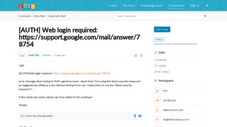[AUTH] Web login required: https://support.google.com/mail ...