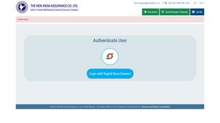 
Authenticate User - The New India Assurance Co. Ltd.  
