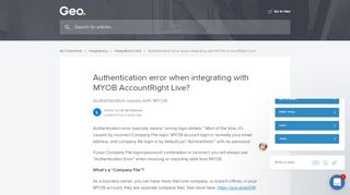 
                            5. Authentication error when integrating with MYOB ... - Accountright Live Portal