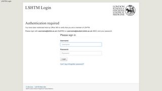 
                            3. Authentication required - LSHTM Login - Lshtm Webmail Portal