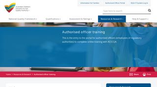 
                            8. Authorised officer training | ACECQA - Www Acecqa Gov Au Portal