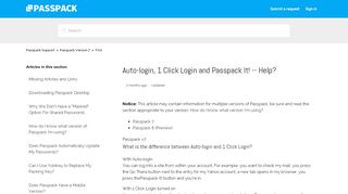 
                            6. Auto-login, 1 Click Login and Passpack It! -- Help? – Passpack ... - Passpack 7 Portal