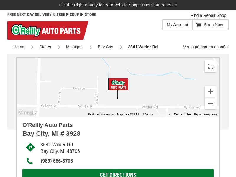 
                            4. Auto Parts Store at 3641 Wilder Rd | O'Reilly Auto Parts ...