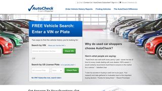 
                            4. AutoCheck.com | Homepage | AutoCheck.com - Motorcheck Portal