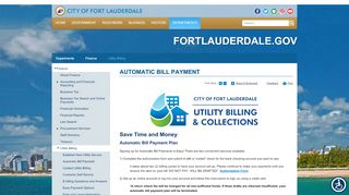 
                            6. Automatic Bill Payment | City of Fort Lauderdale, FL - Fort Lauderdale Utility Portal