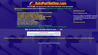 
Autoparthotline.com Connect with auto recyclers to buy and ...  
