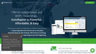
                            2. AutoRaptor's Dealer CRM • AutoRaptor - Autoraptor Dealer Portal