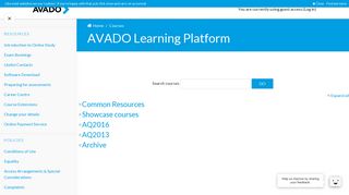 
                            2. AVADO: AAT | AVADO Learning Platform - Avado Home Learning College Portal