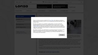 
Available Jobs - Lonza  

