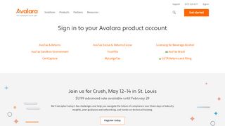 
                            2. Avalara Product Login | Free & Paid Services, AvaTax Portal - Avalara Trustfile Portal