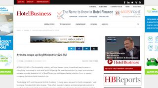 
                            5. Avendra snaps up BuyEfficient for $26.5M | Hotel Business - Buyefficient Avendra Portal