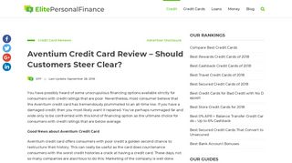 Aventium Credit Card Review - Should Customers Steer Clear?