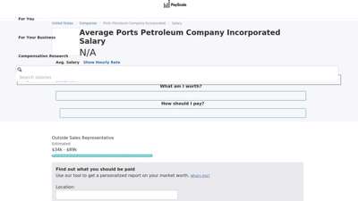 Average Ports Petroleum Company Incorporated Salary  PayScale