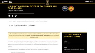 
                            1. Aviation Technical Library :: Fort Rucker - US Army Garrisons - Joint Technical Data Integration Army Login