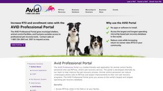 
                            7. Avid Professional Portal | Avid Identification Systems, Inc. - Avid Pettrac Portal