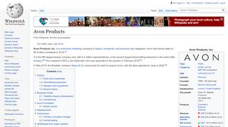 
                            7. Avon Products - Wikipedia - Avon Representative Portal India