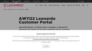 
                            7. AW1122 Leonardo Customer Portal - Leonardo - Aerospace, Defence ... - Leonardo Helicopters Customer Portal