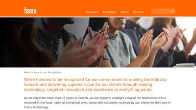 Awards and Recognition  Fiserv