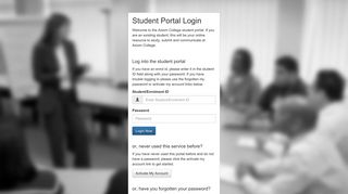 
                            1. Axiom College's Online Student Centre - Axiom Student Portal