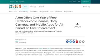 
                            6. Axon Offers One Year of Free Evidence.com Licenses, Body ... - Evidence Com Sign In