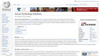 
Axxess Technology Solutions - Wikipedia
