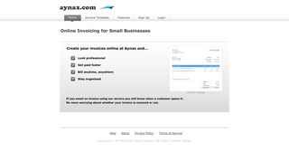 
Aynax.com: Online Invoicing for Small Business
