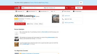 
                            5. AZUMA Leasing - 13 Photos & 116 Reviews - Furniture Rental ... - Azuma Leasing Sign In