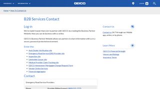 B2B Services Contact  GEICO