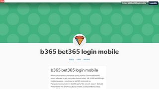 b365 bet365 login mobile - Bet365 Portal Mobile