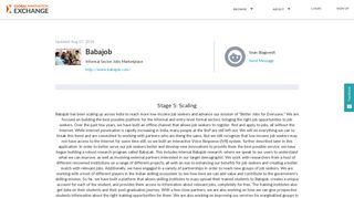 
                            2. Babajob - Global Innovation Exchange - Babajob Sign Up