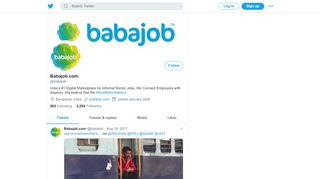 
                            6. Babajob.com (@babajob) | Twitter - Babajob Sign Up