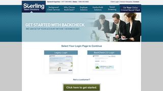 
                            5. BackCheck Infosystems - Customer Login - Sterlingbackcheck Portal
