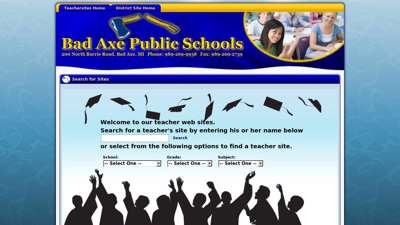 Bad Axe Public Schools > Teachersites Home