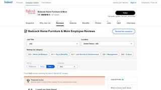 
                            5. Badcock Home Furniture & More Employee Reviews - Indeed - Badcock Employee Portal