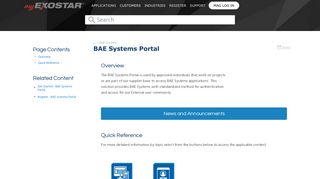 
                            8. BAE Systems Portal - MyExostar - Bae Systems Supplier Portal