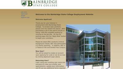 Bainbridge College - Jobs