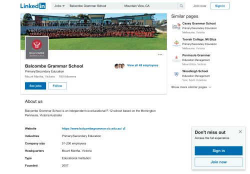 
                            5. Balcombe Grammar School | LinkedIn - Balcombe Grammar Intranet Portal