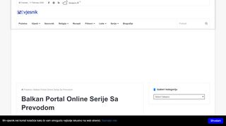 
Balkan Portal Online Serije Sa Prevodom | Bh Vjesnik - Besplatne ...
