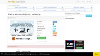 
                            3. Baltracker : Website stats and valuation - Baltracker Net Portal
