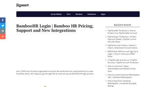 
                            8. BambooHR Login | Bamboo HR Pricing, Support and New ... - Bamboo Human Resources Portal
