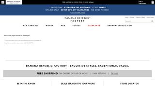 Banana Republic Factory - Everyday Deals on Clothes and ...