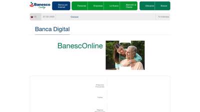 
                            9. Banca Digital Banesco - BanescOnline para clientes naturales