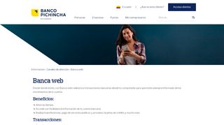 
                            5. Banca web - Banco Pichincha - Internexo Pichincha Portal