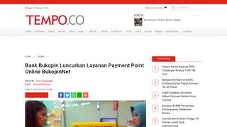 
                            1. Bank Bukopin Luncurkan Layanan Payment Point Online ... - Payment Point Online Bank Bukopin Portal