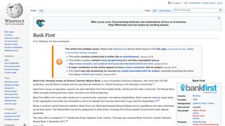 
                            6. Bank First - Wikipedia - Victorian Teachers Mutual Bank Portal