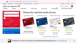 
Bank of America - Banking, Credit Cards, Loans and Investing  
