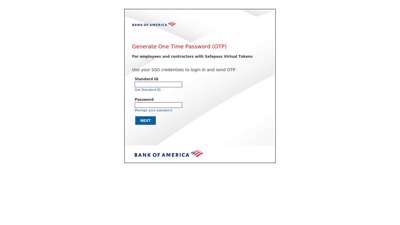 
                            8. Bank of America | Simplified Sign-On | Send OTP
